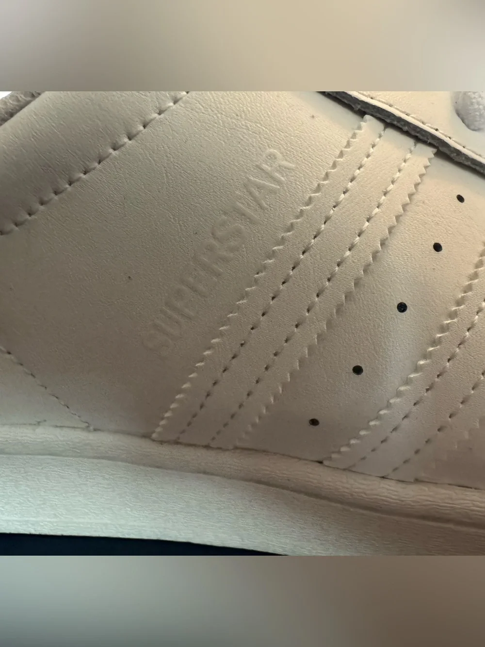 adidas White Classic Superstar Low-Top Sneakers, Size 12 US - Picture 9 of 14